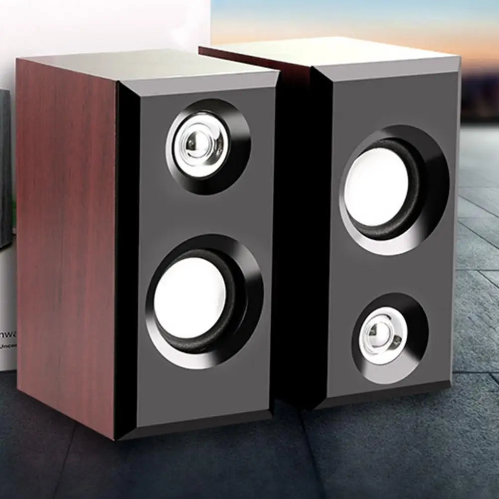 Caixa de Som USB para PC - Subwoofer Stereo Bass, Entrada AUX 3.5mm