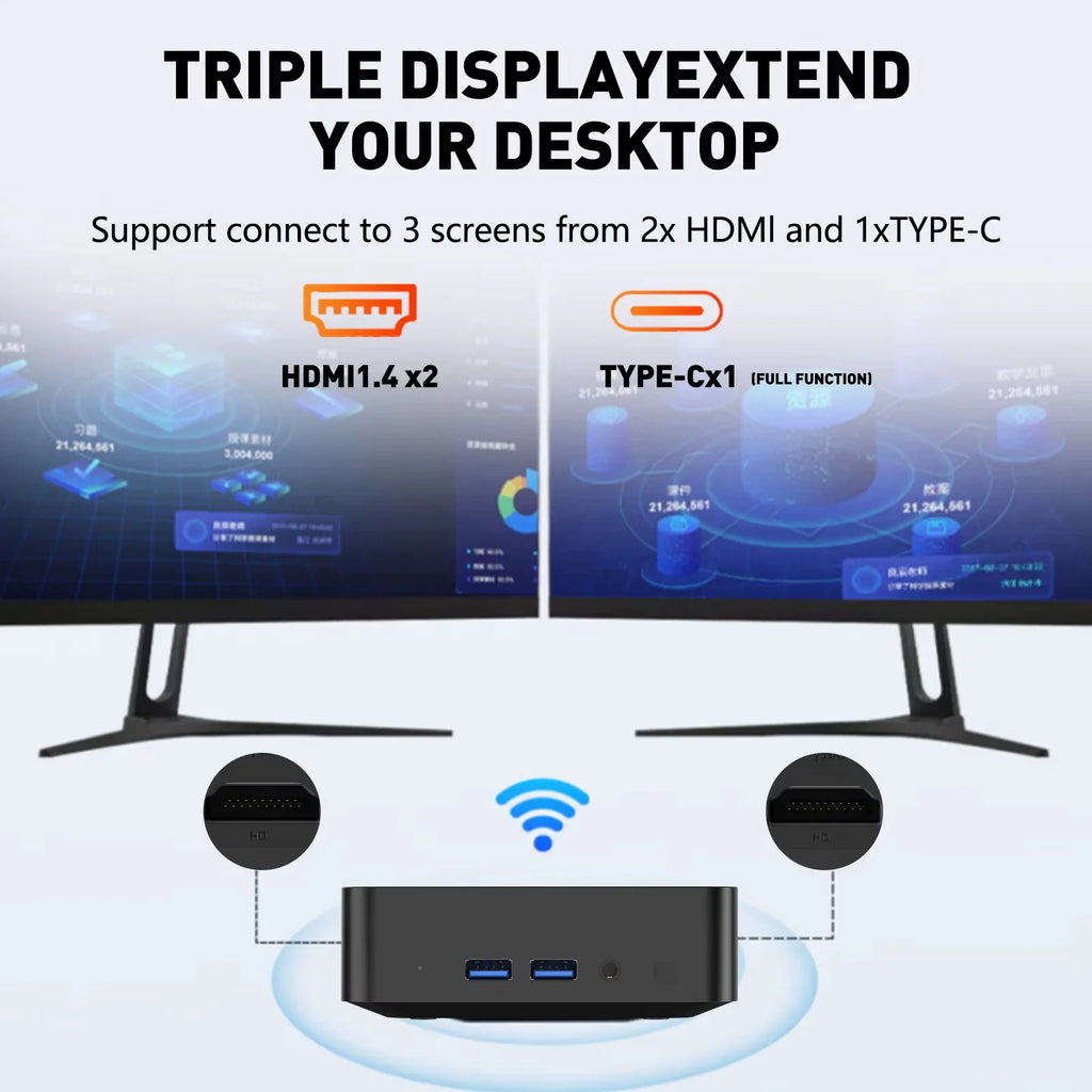 Mini PC Gamer Portátil Intel Core i9 - 32GB RAM, 1TB SSD, Windows 11