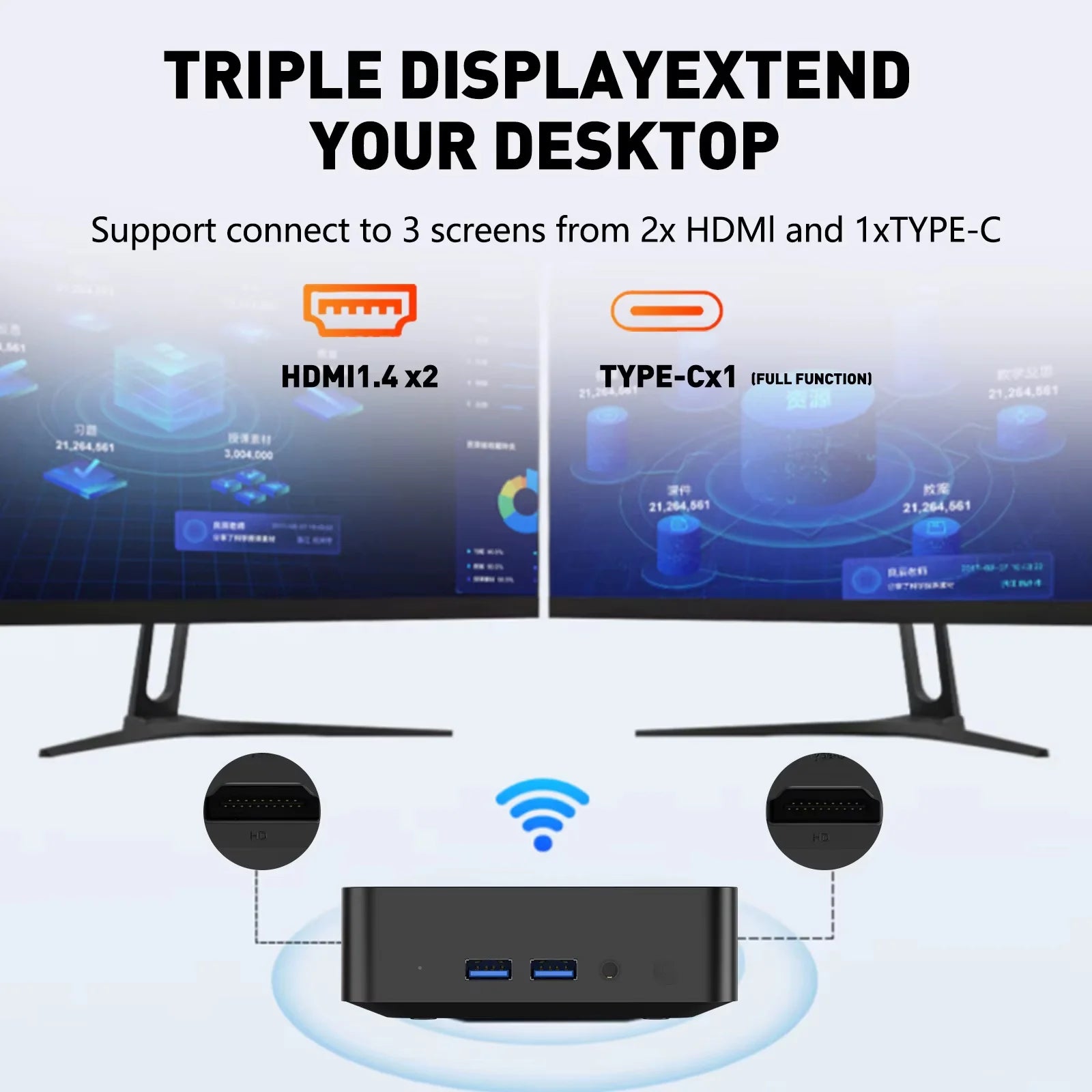 Mini PC Gamer Portátil Intel Core i9 - 32GB RAM, 1TB SSD, Windows 11
