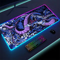 Mousepad Gamer XXL Dragão Chinês com LED RGB