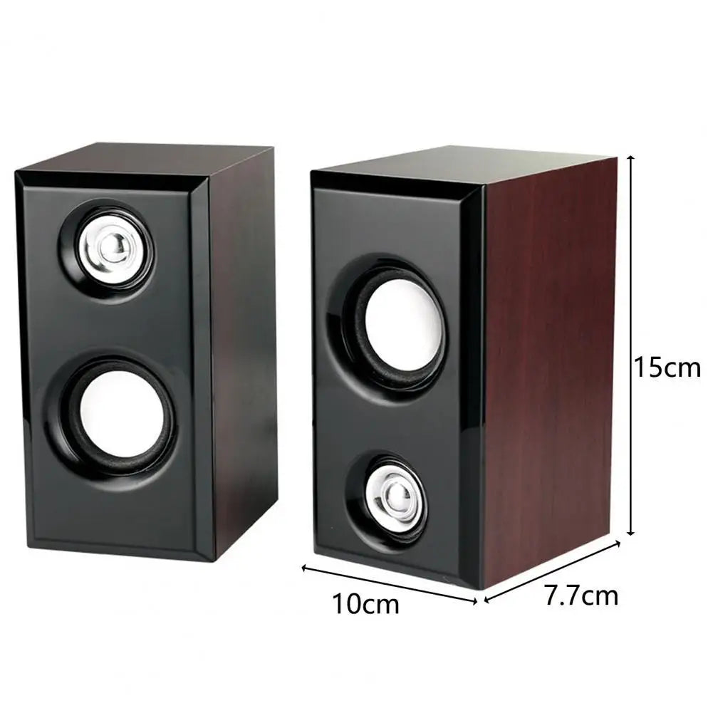 Caixa de Som USB para PC - Subwoofer Stereo Bass, Entrada AUX 3.5mm