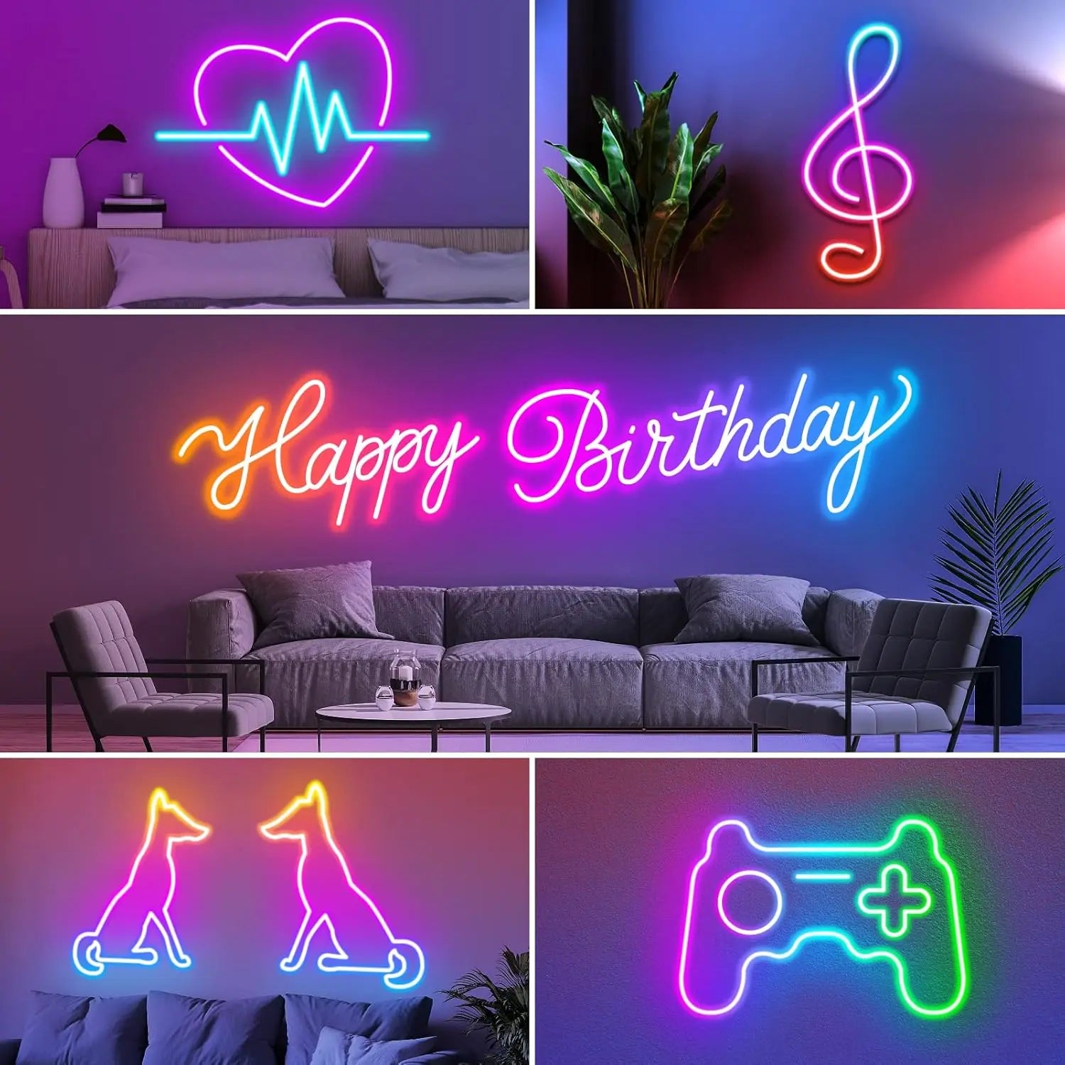 Fita LED RGB Neon Bluetooth 1-10m - Controle por App