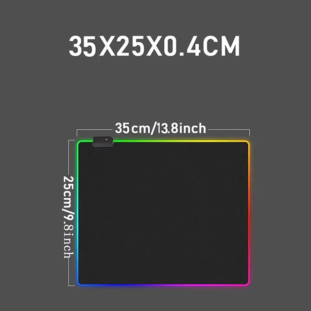 RGB Gaming Mousepad 80x30cm - 14 Light Modes