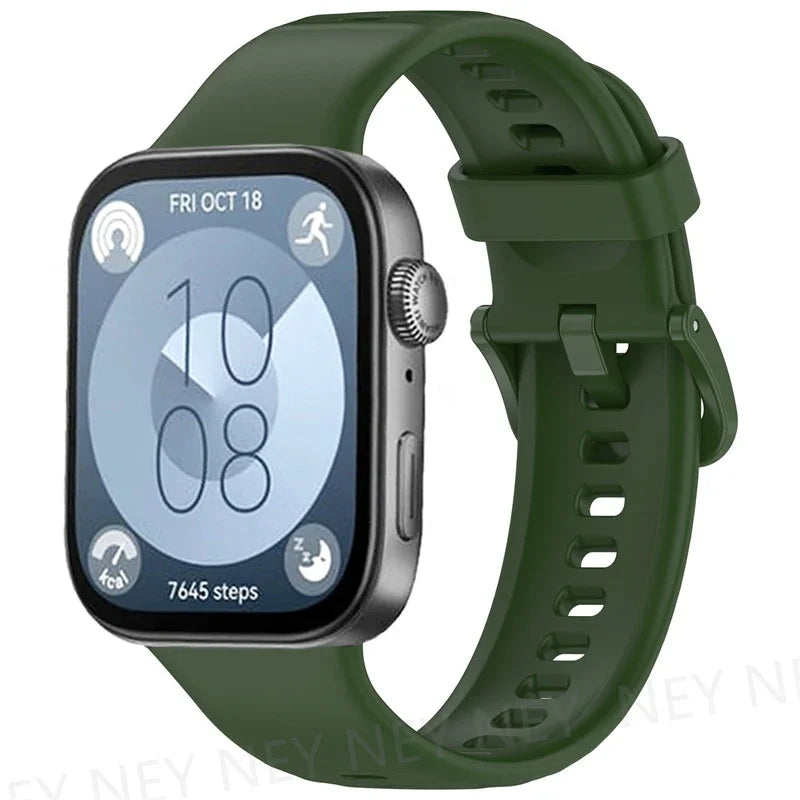 Pulseira Silicone Esportiva para Huawei Watch Fit 3