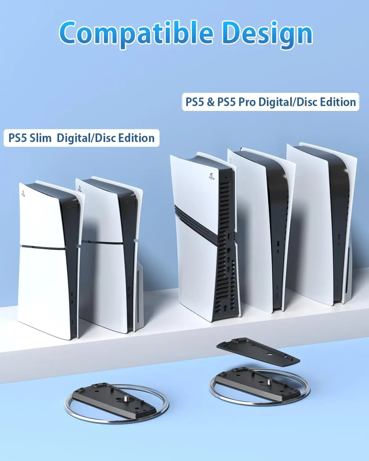 Suporte Vertical para PS5 Slim e Pro - Base Acessório PlayStation 5