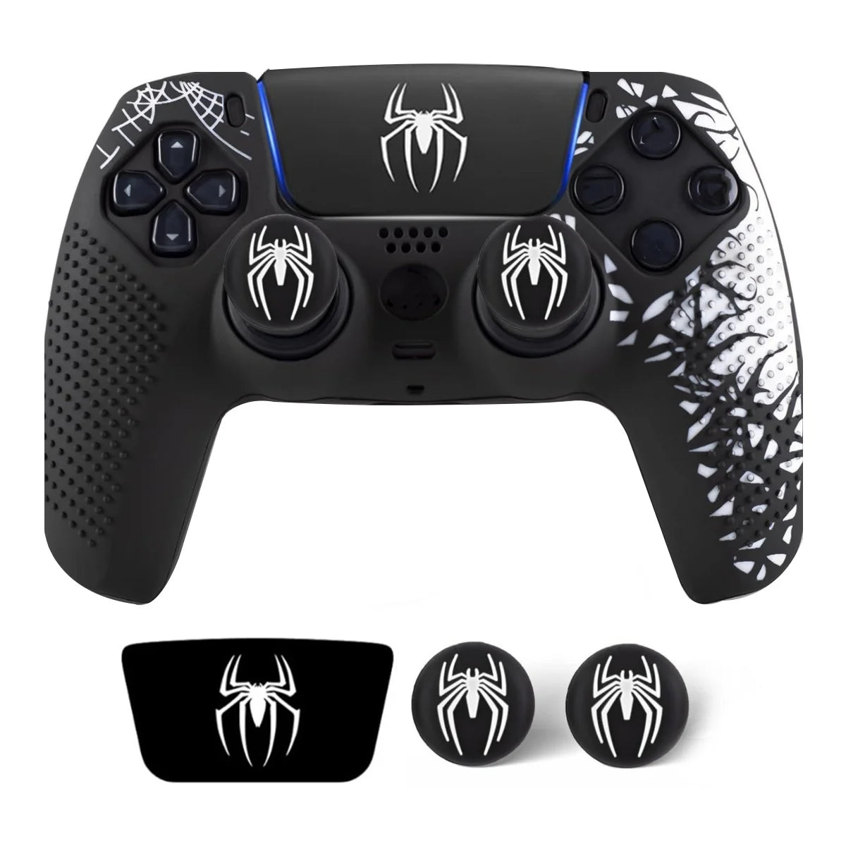 Capa Silicone com Grip para Controle PS5 DualSense - Antiderrapante com Sticker