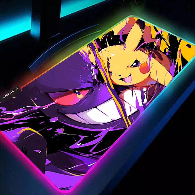 Mousepad Gamer XXL Pokémon com LED RGB - Gengar