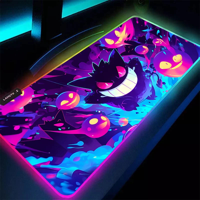 XXL Pokémon RGB LED Gaming Mousepad - Gengar