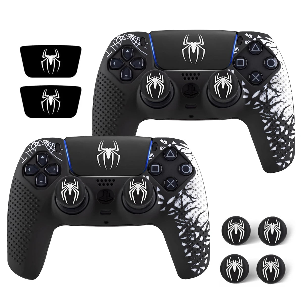 Silicone Grip Cover for PS5 DualSense Controller - Non-Slip with Sticker