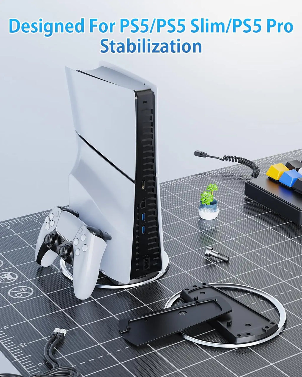Suporte Vertical para PS5 Slim e Pro - Base Acessório PlayStation 5