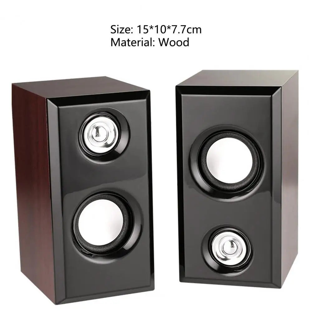 Caixa de Som USB para PC - Subwoofer Stereo Bass, Entrada AUX 3.5mm