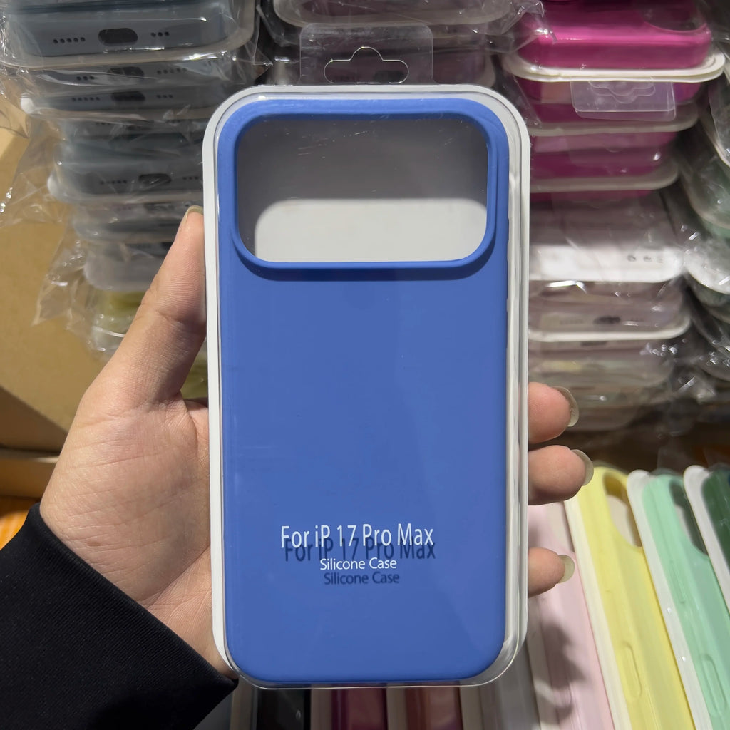 Capa Silicone Líquido para iPhone 13 ao 17 Pro Max - Antichoque