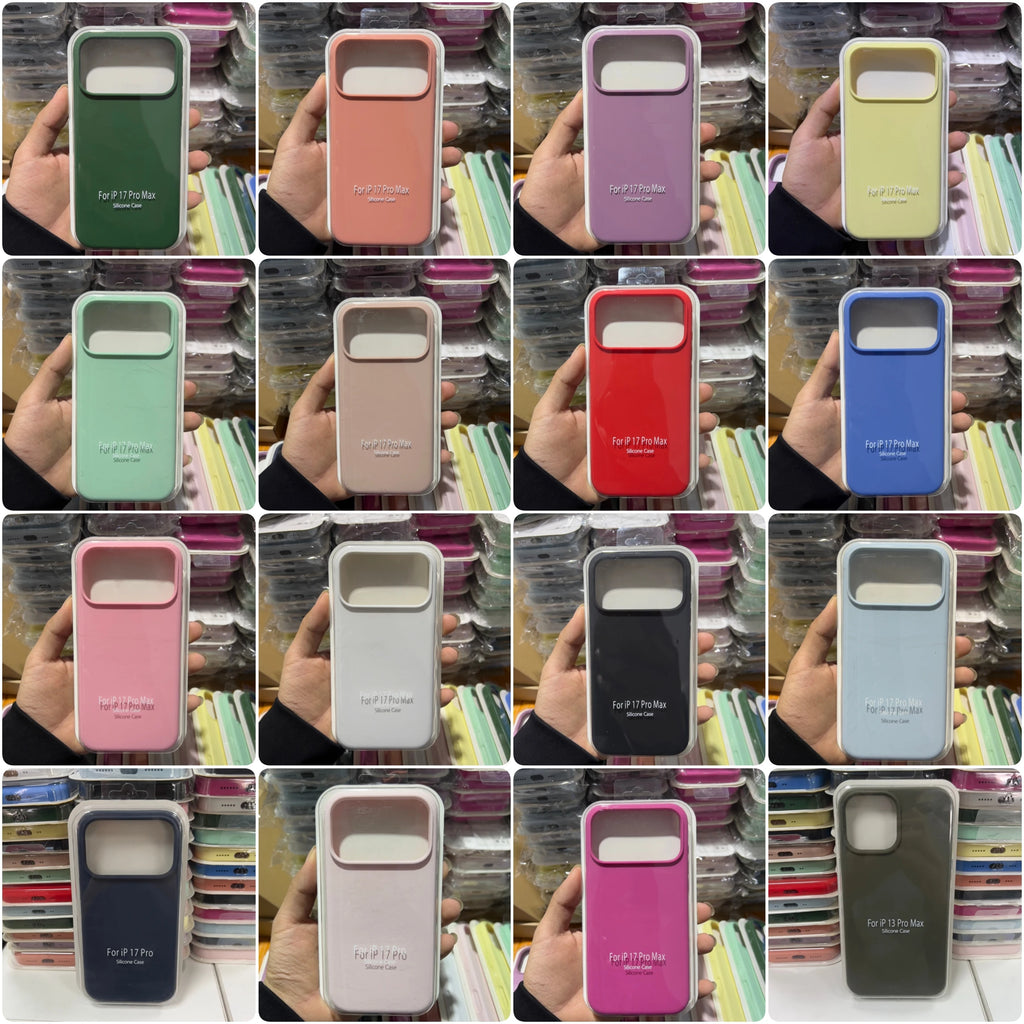 Capa Silicone Líquido para iPhone 13 ao 17 Pro Max - Antichoque