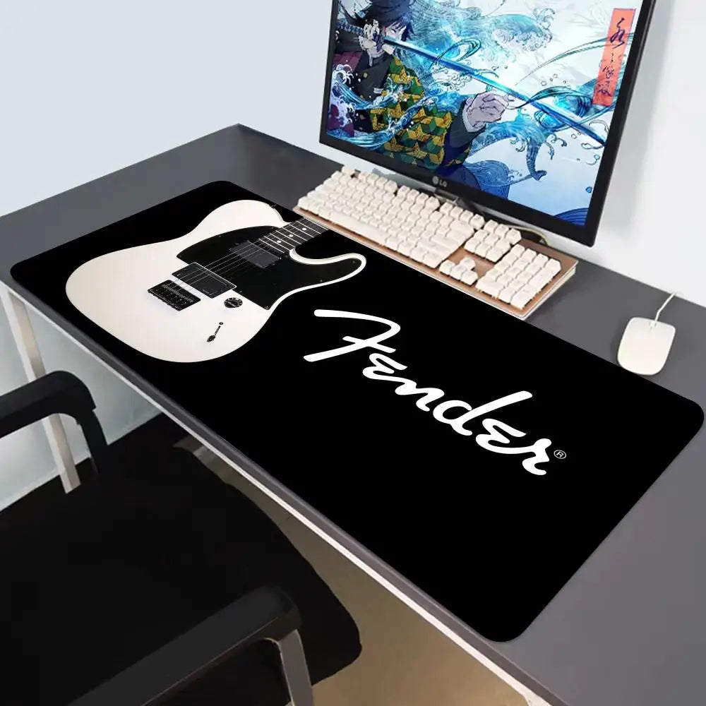 Mousepad Gamer XXL Fender Guitar - Teclado e Mouse