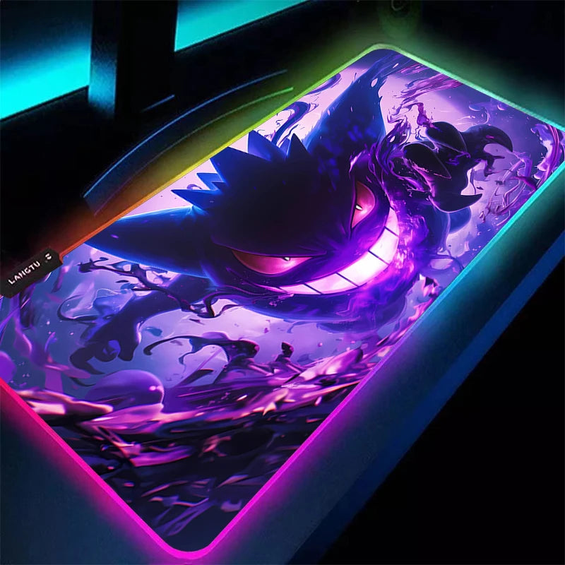 XXL Pokémon RGB LED Gaming Mousepad - Gengar