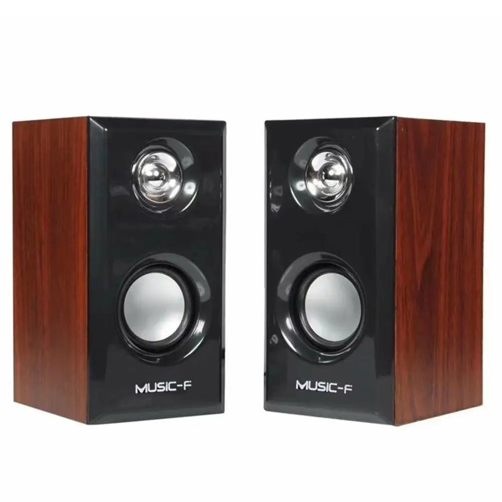 Caixa de Som USB para PC - Subwoofer Stereo Bass, Entrada AUX 3.5mm