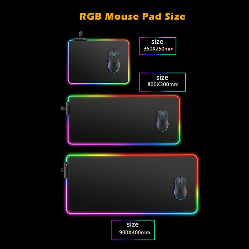Mousepad Gamer XXL Pokémon com LED RGB - Gengar