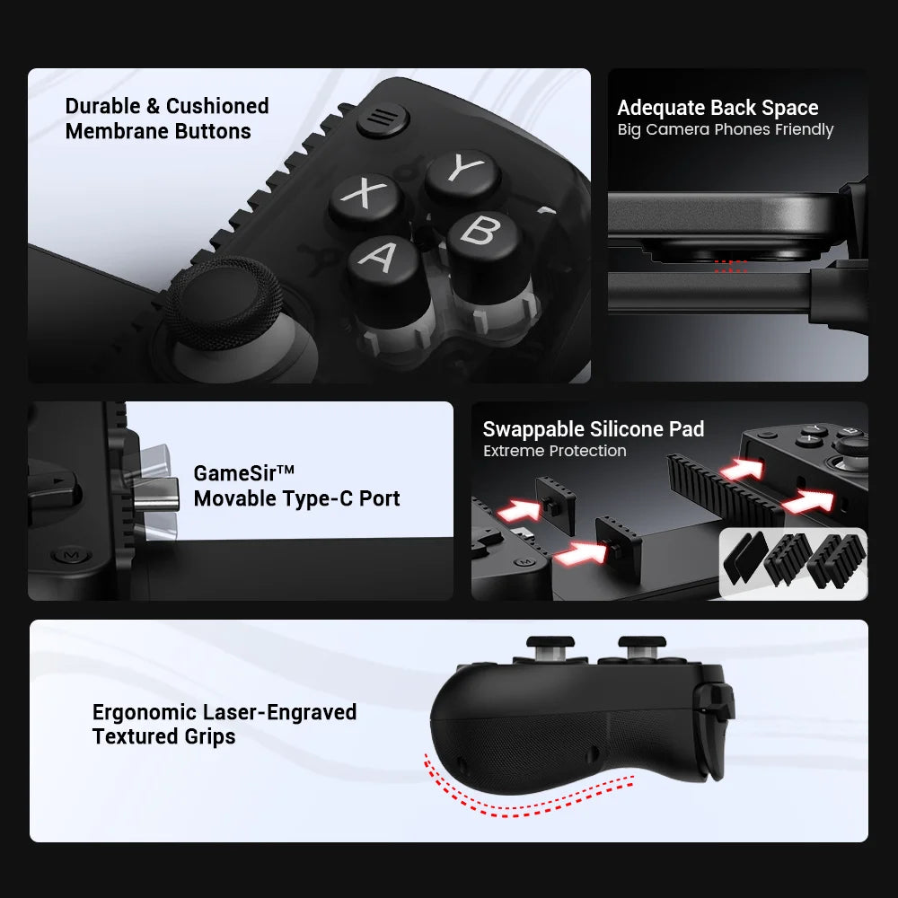Controle Gamer Mobile GameSir X5 Lite - iPhone e Android