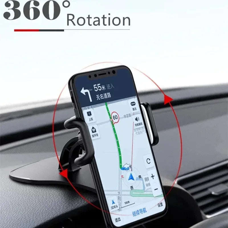 Suporte Veicular 360° para Celular - Rotativo para Painel e Vidro