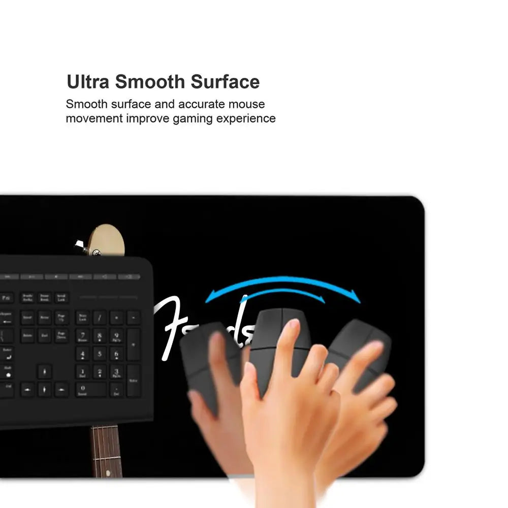 Mousepad Gamer XXL Fender Guitar - Teclado e Mouse