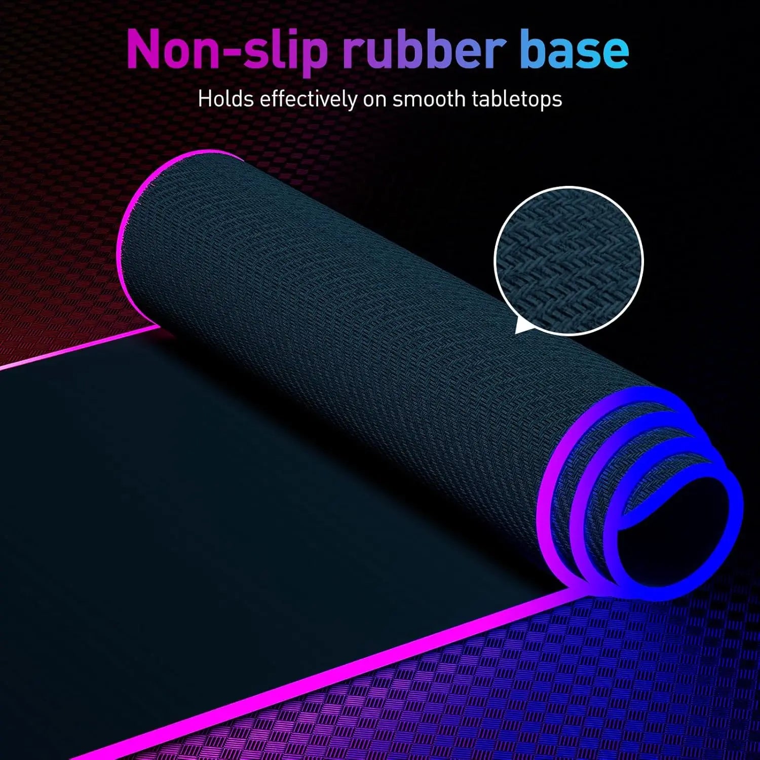 Mousepad Gamer RGB 80x30cm - 14 Modos de Luz