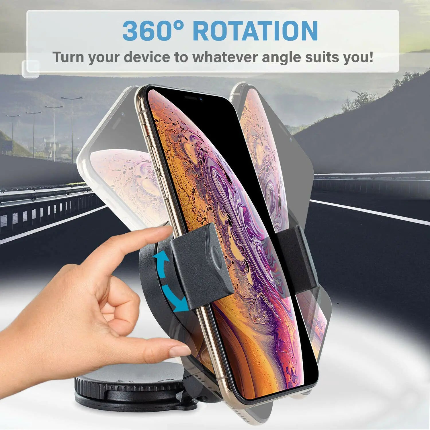 Suporte Veicular Universal para Celular - Para-brisa e Painel