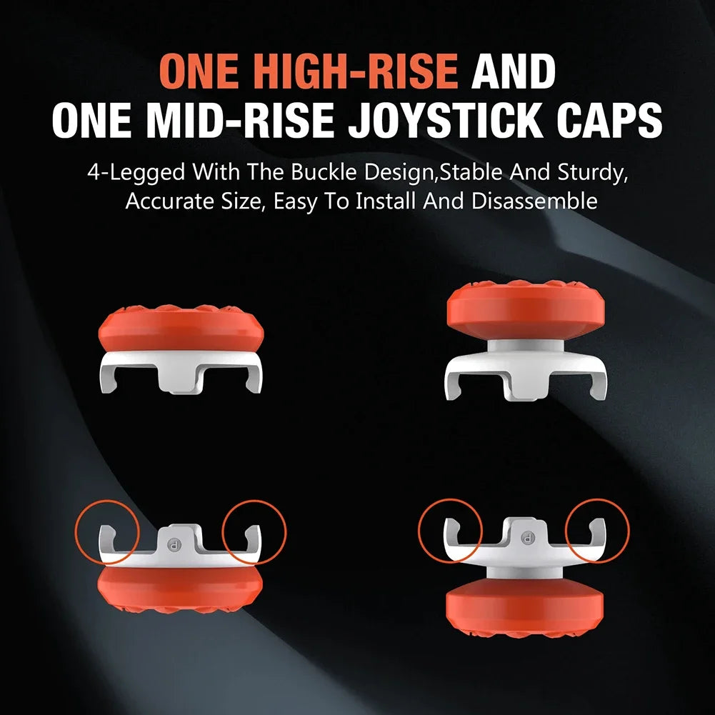 Kit Thumb Grips para Controle PS5 - 1 Alto e 1 Médio